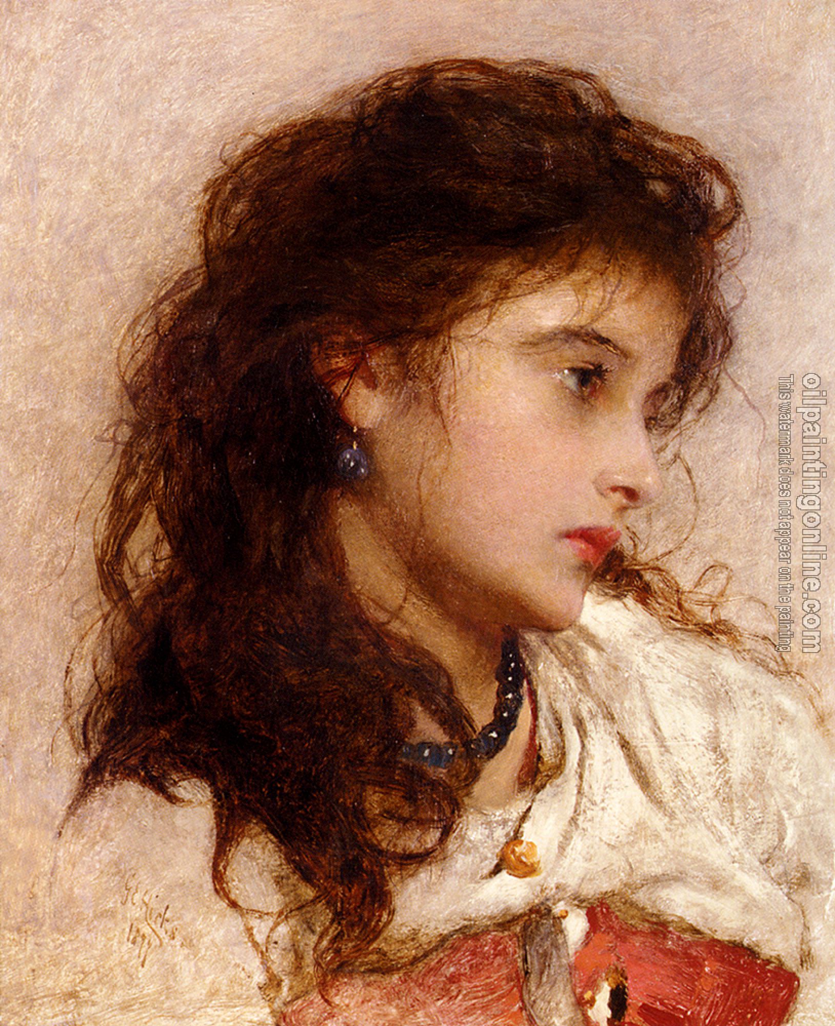 George Elgar Hicks - A Gypsy Girl